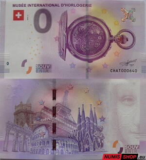 Švajčiarsko - 0 euro souvenir - Musée International D´Horlogerie