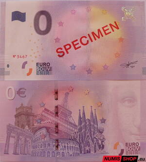 SPECIMEN - 0 euro souvenir - vzor 2017