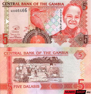 Gambia - 5 dalasis - 2013