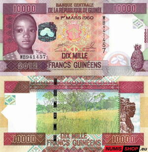 Guinea - 10 000 francs - 2012