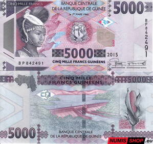 Guinea - 5000 francs - 2015