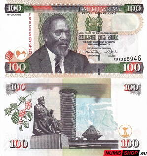 Keňa - 100 shillingov - 2010 - UNC
