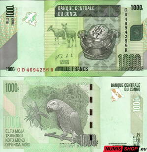 Kongo - 1000 frankov - 2013