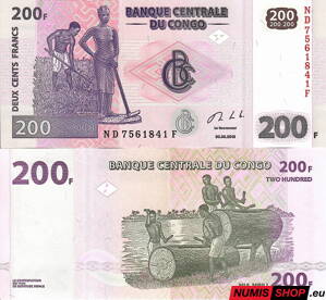 Kongo - 200 frankov - 2013