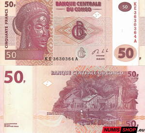 Kongo - 50 frankov - 2013