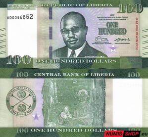 Libéria - 100 dollars  - 2017