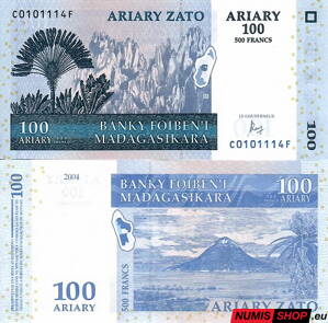 Madagaskar - 100 ariary - 2004