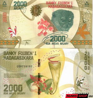 Madagaskar - 2000 ariary - 2017 - UNC
