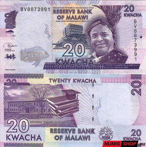 Malawi - 20 kwacha - 2019