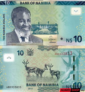Namíbia - 10 dollars - 2015