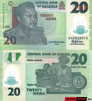 Nigéria - 20 naira - 2016 - polymer