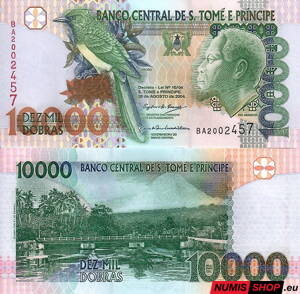 Svätý Tomáš a Princov ostrov - 10 000 dobras - 2004