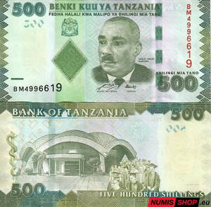 Tanzánia - 500 shiling - 2010