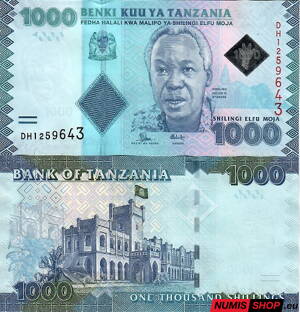 Tanzánia - 1000 shiling - 2015 - UNC