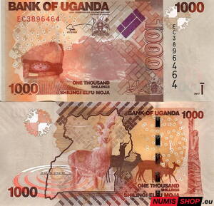 Uganda - 1000 shillings - 2017 - UNC