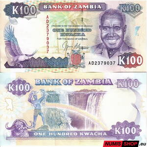 Zambia - 100 kwacha - 1991