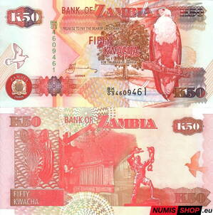 Zambia - 50 kwacha - 2008