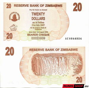 Zimbabwe - 20 dollars - 2006