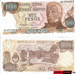 Argentína - 1000 pesos - 1976 - 1983 - Iannella - UNC