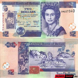 Belize - 2 dollars - 2017 - UNC