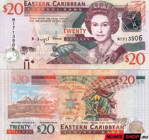 Eastern caribbean states - 20 dollars - 2008 - UNC