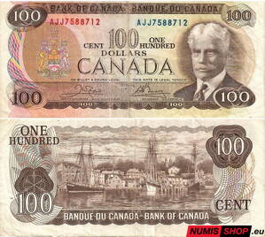 Kanada - 100 dolárov - 1975