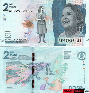 Kolumbia - 2000 pesos - 2016 - UNC