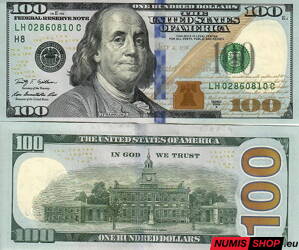 USA - 100 dolárov - 2009 - H - UNC
