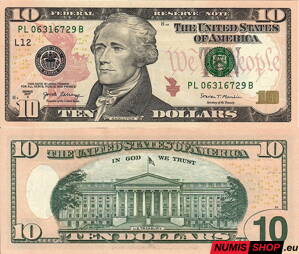 USA - 10 dollars - 2017A - L - UNC