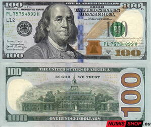 USA - 100 dolárov - 2017A - L - UNC