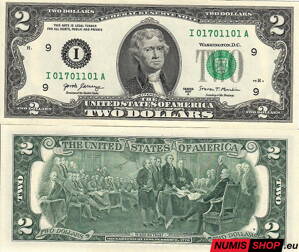 USA - 2 doláre - 2017A - I - UNC