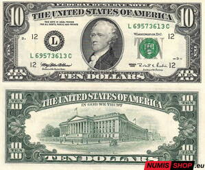 USA - 10 dollars - 1995 - L