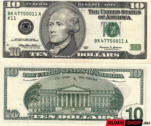USA - 10 dollars - 1999 - K