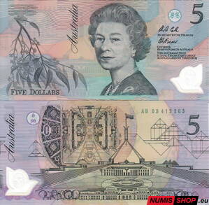 Austrália - 5 dollars - 1992 - polymer - UNC