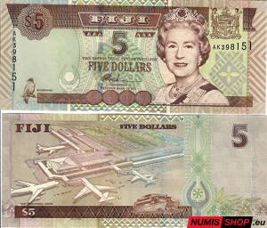 Fiji - 5 dollars - 2002 - UNC