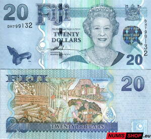 Fiji - 20 dollars - 2007 - UNC