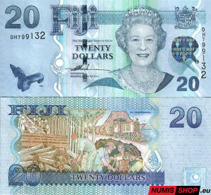 Fiji - 20 dollars - 2007 - UNC