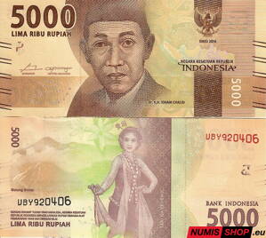 Indonézia - 5000 rupií - 2016 - UNC