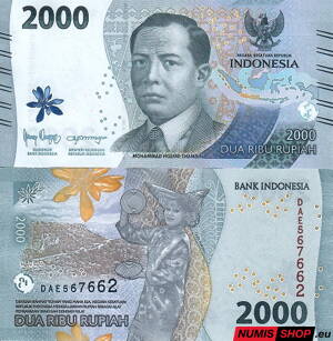 Indonézia - 2000 rupií - 2022 - UNC