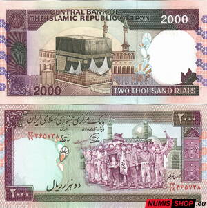 Irán - 2000 rialov 1986 - 2005 - UNC