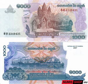 Kambodža - 1000 rielov - 2007