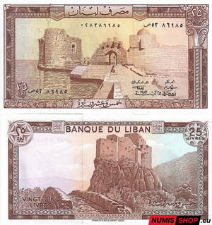 Libanon - 25 livres - 1974-88 - UNC