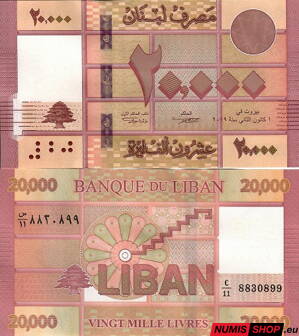 Libanon - 20000 livres - 2019 - UNC