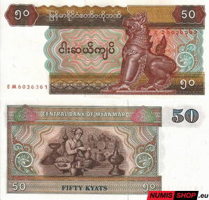Myanmarsko - 50 kyats - 1994 - UNC
