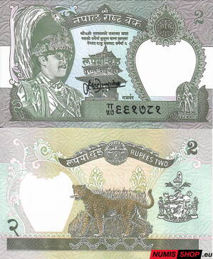 Nepál - 2 rupie - 1981 - UNC