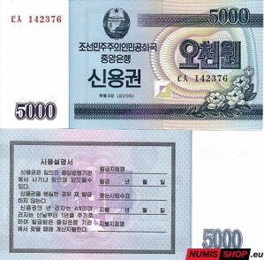 Severná Kórea - 5000 won - 2003 - UNC