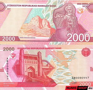 Uzbekistan - 2000 sum - 2021 - UNC