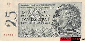 25 Kčs - 1958 - Žižka