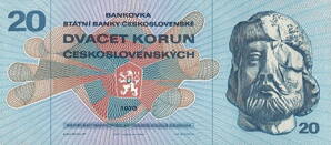 20 Kčs - 1970 - Žižka