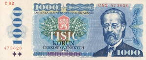 1000 Kčs - 1985 - Bedřich Smetana 